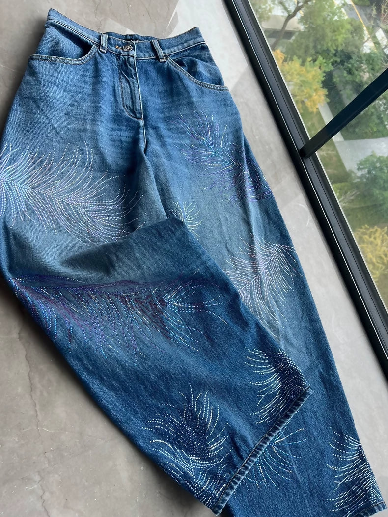 Chanel 25s wide-leg pants