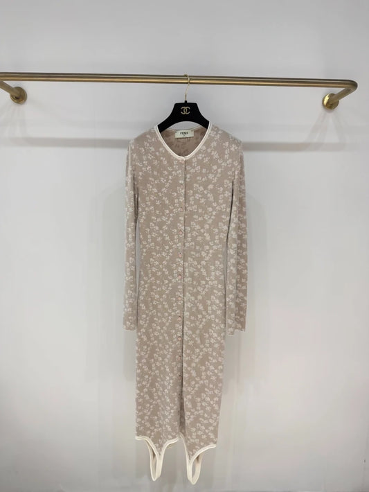 Fendi Spring/Summer 2025 runway style floral print jumpsuit