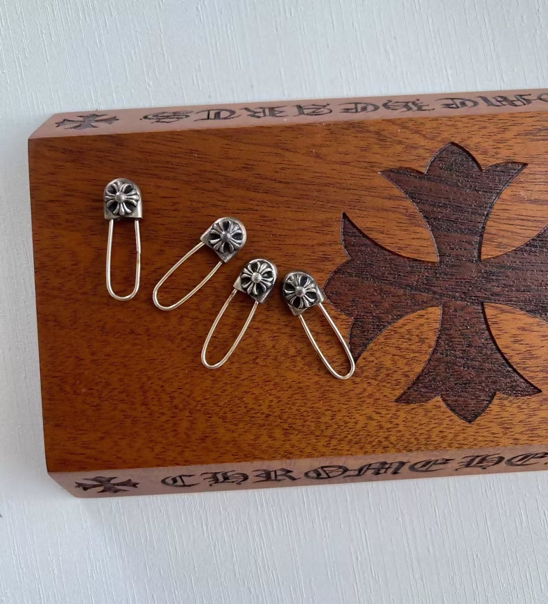 Chrome Hearts brooch earrings