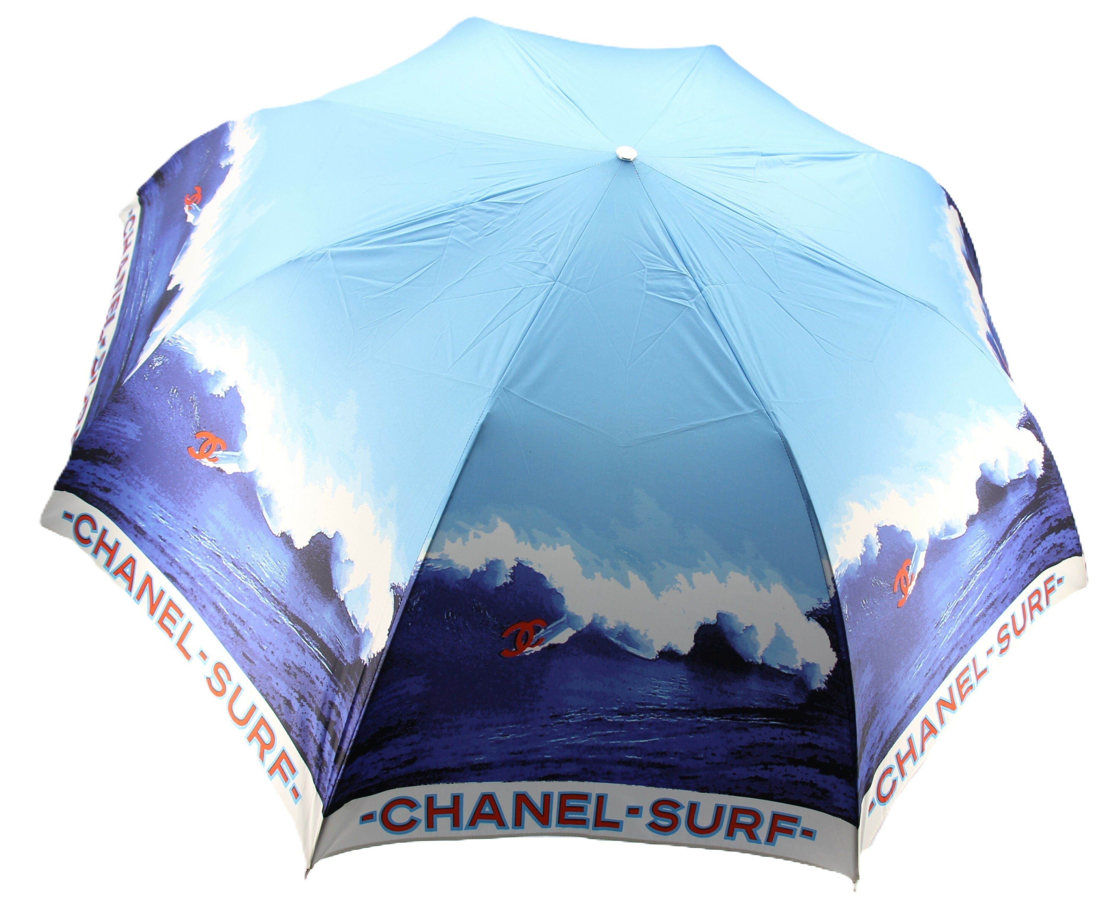 Chanel Vintage 2002 Surf Line Blue Umbrella – Wararni.com