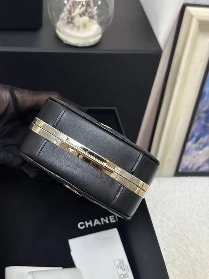 Chanel 22S black make up evening bag