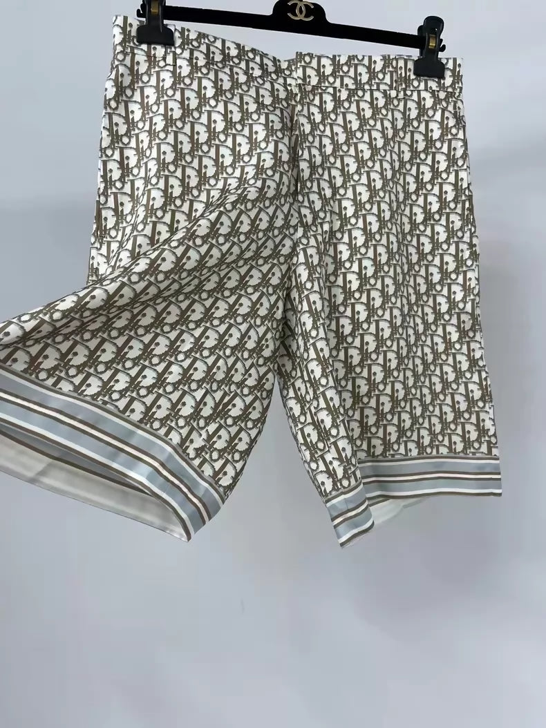 Dior monogram silk shorts