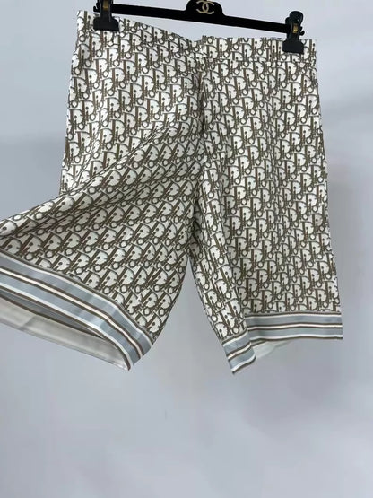 Dior monogram silk shorts