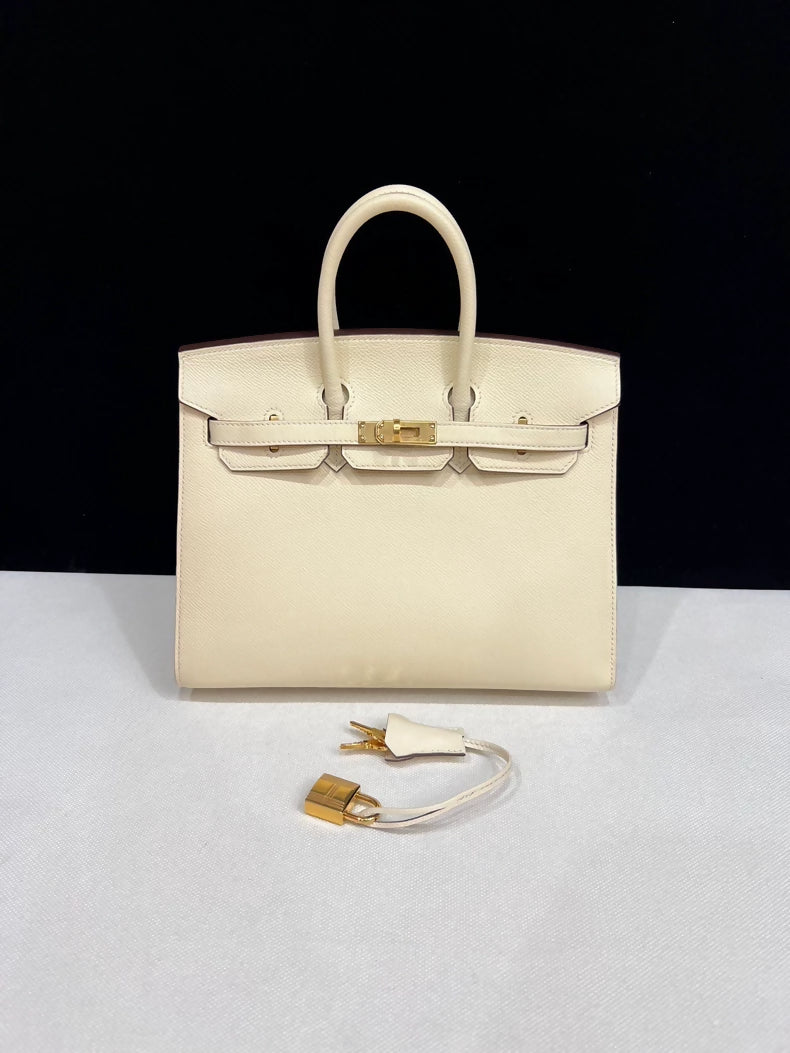 Hermes Birkin 25 sellier crai Epsom leather Gold hardware