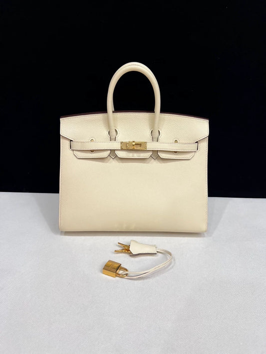 Hermes Birkin 25 sellier crai Epsom leather Gold hardware