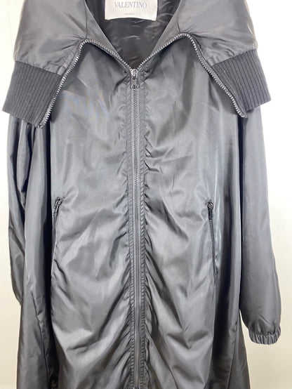 Valentino letter-print zip-up jacket