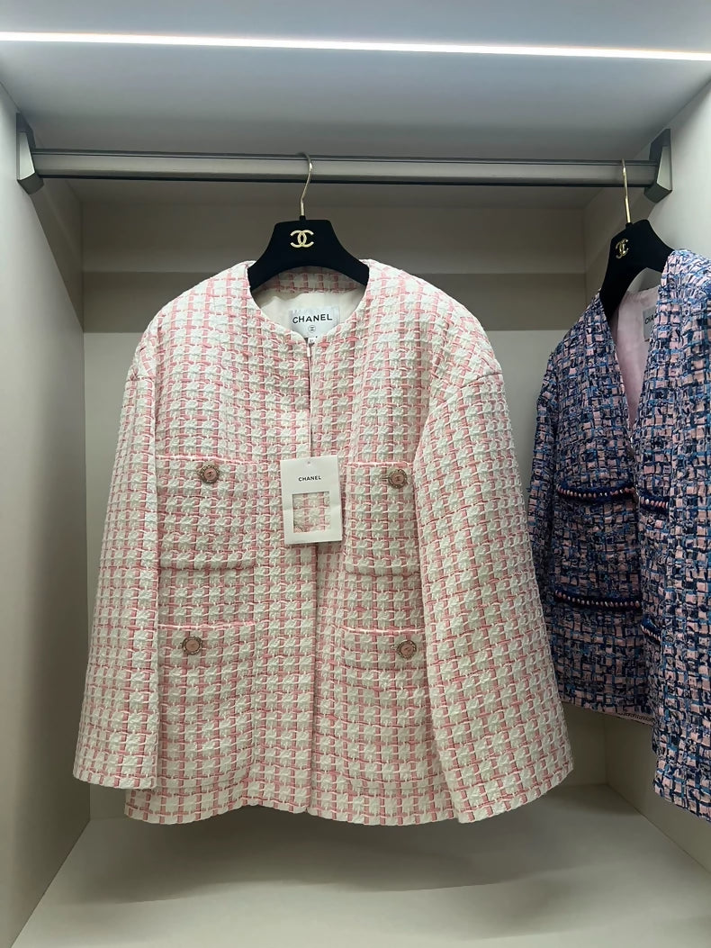 Chanel 22s oversized pink jacket