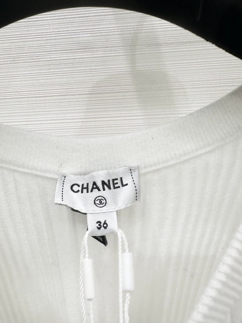 Chanel 25P white dress