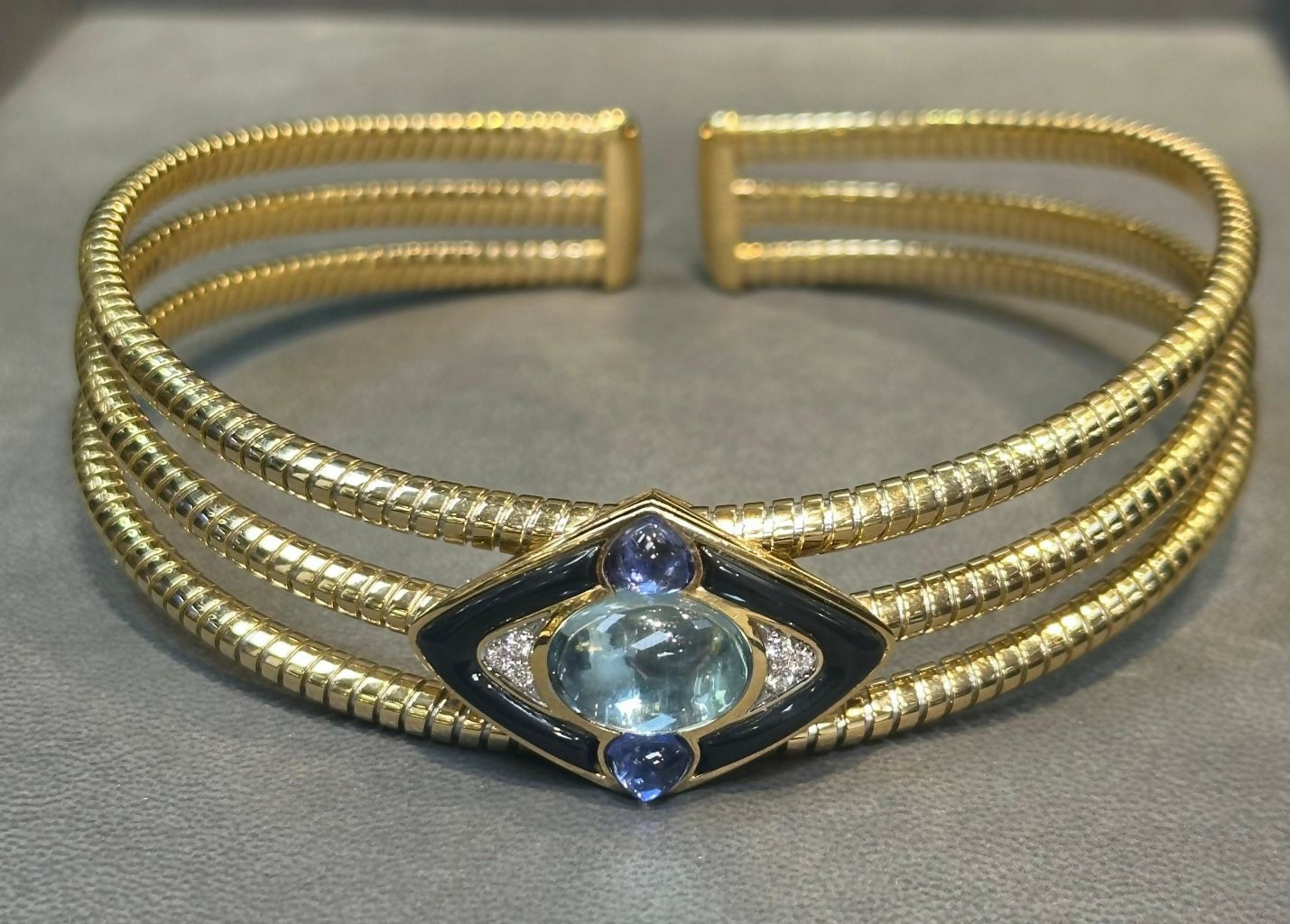 Iconic Marina B Aquamarine Choker Necklace