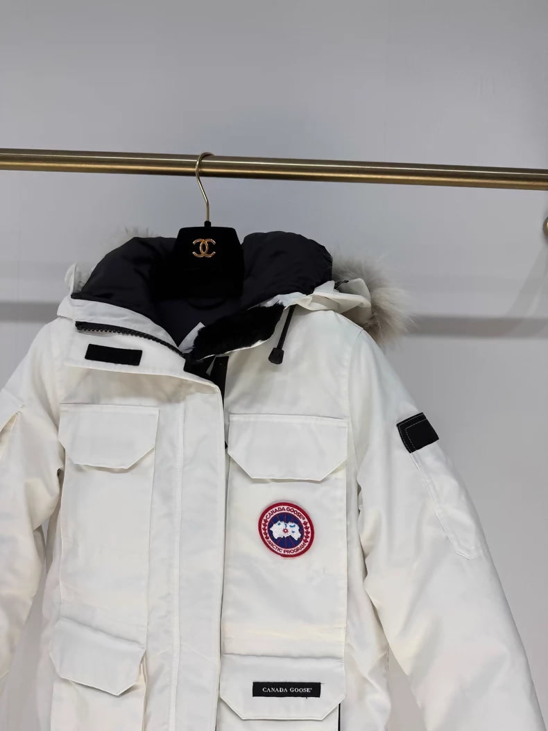 Canada Goose Dawn White Expedition Down Jacket