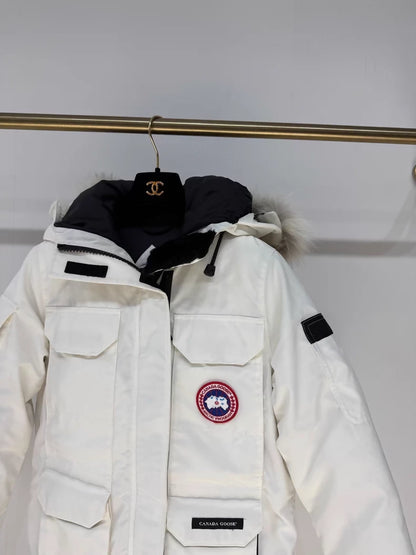 Canada Goose Dawn White Expedition Down Jacket