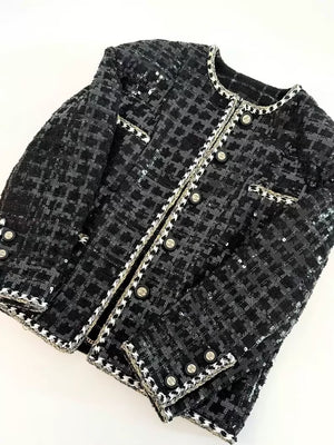 Chanel 21S Black and White Jacket
