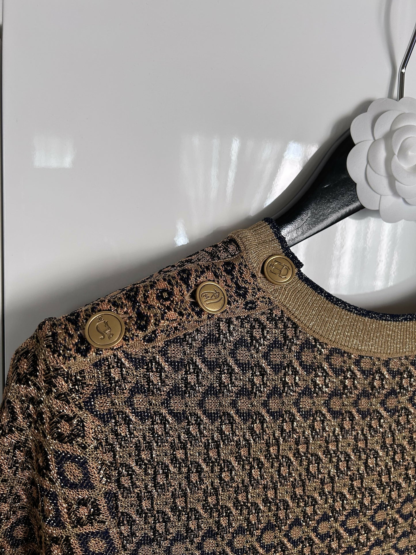 Chanel Egyptian collection golden dress