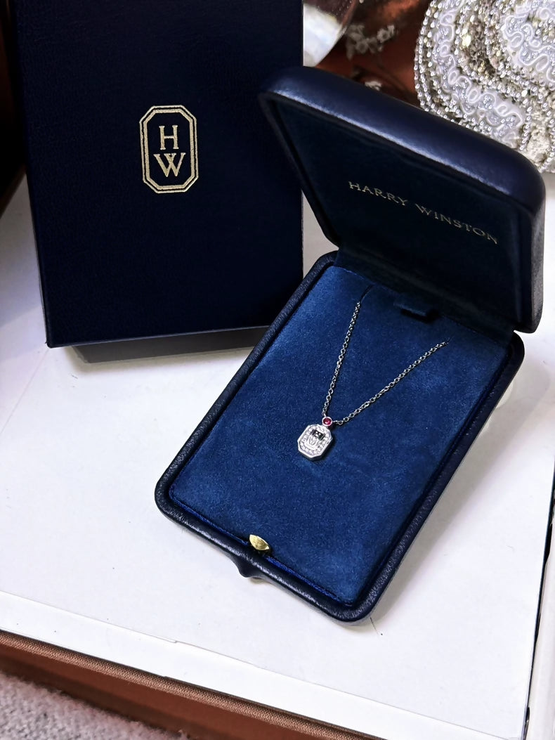 Harry Winston diamond & ruby necklace 2023 Valentine's Day limited edition