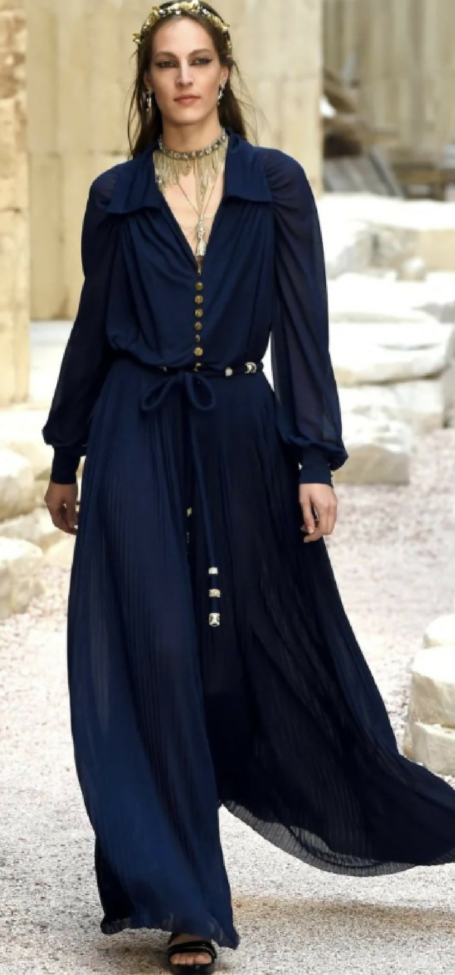 Chanel wool rope belt