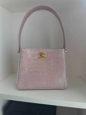 Chanel Vintage Alligator Top Handle Mini Flap Bag