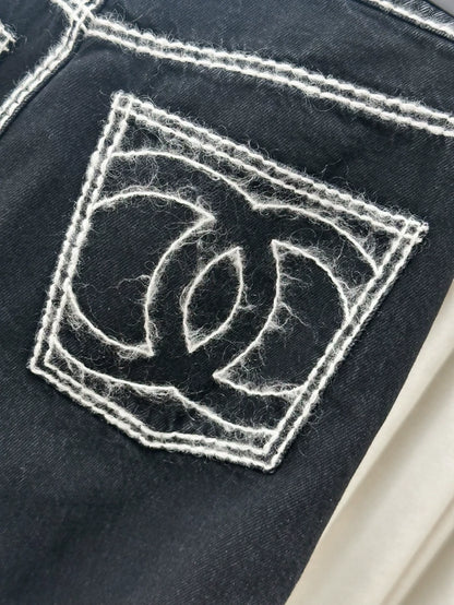 Chanel 24N Coco neige wide leg pants