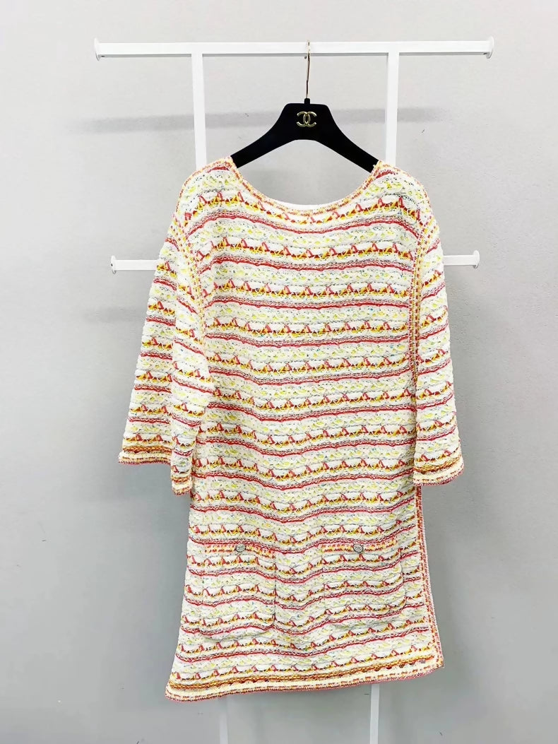 Chanel 2019 beach series tweed dress