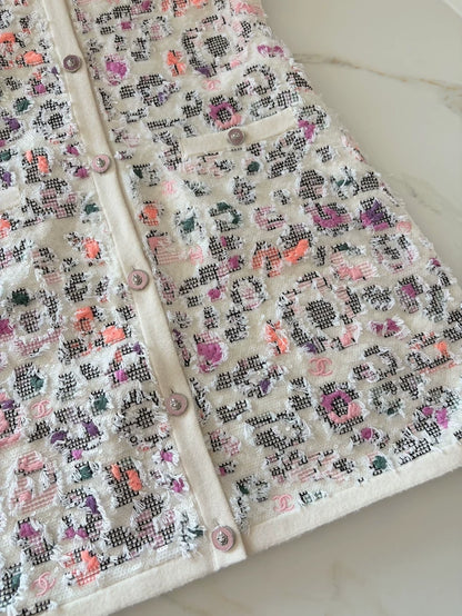 Chanel 22P flower Embroidered Dress
