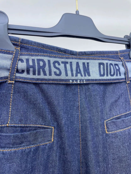 Dior wide-leg denim pants