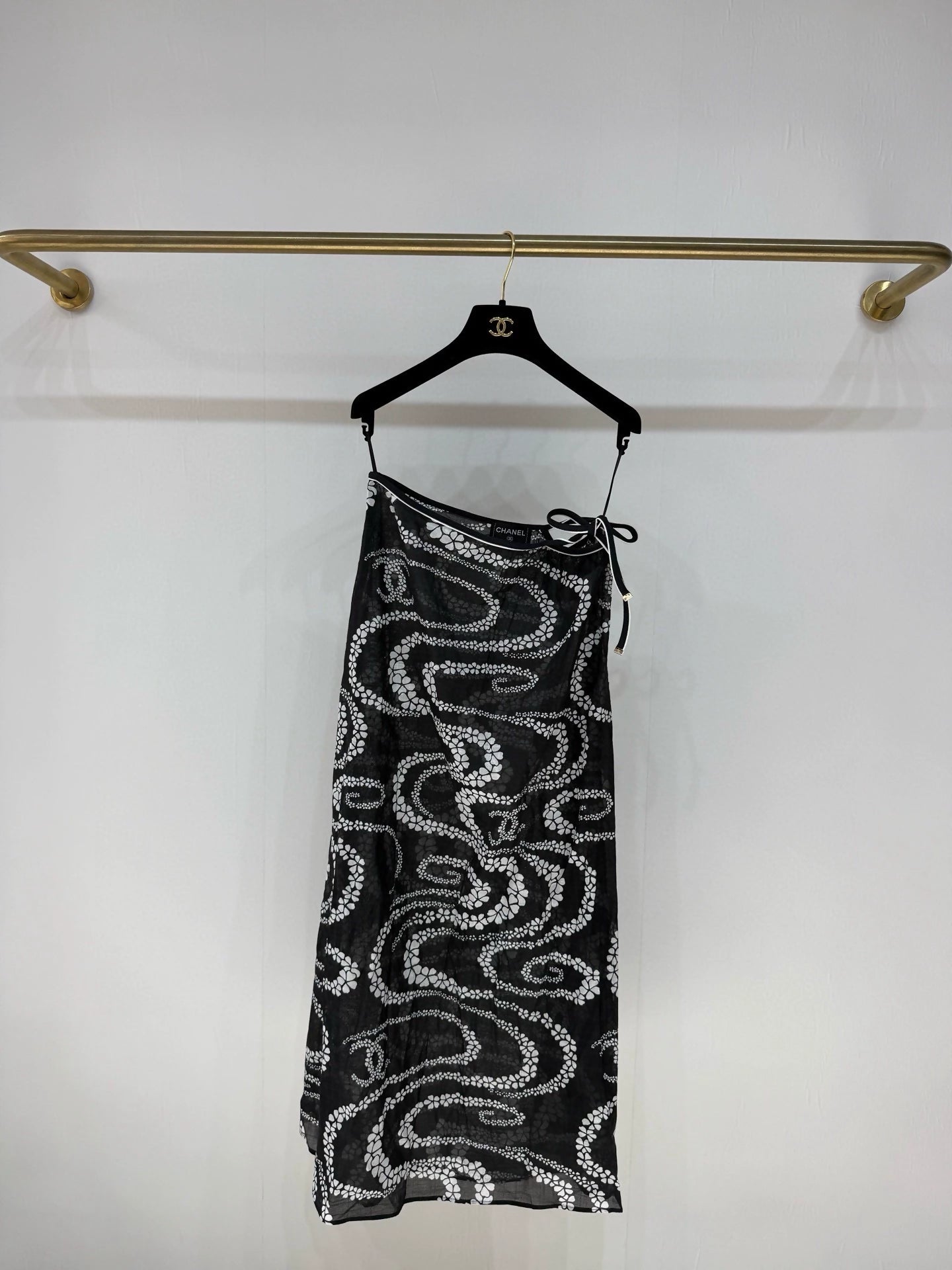 Chanel 25M coco beach series black skirt