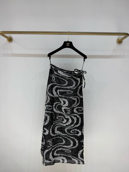 Chanel 25M coco beach series black skirt