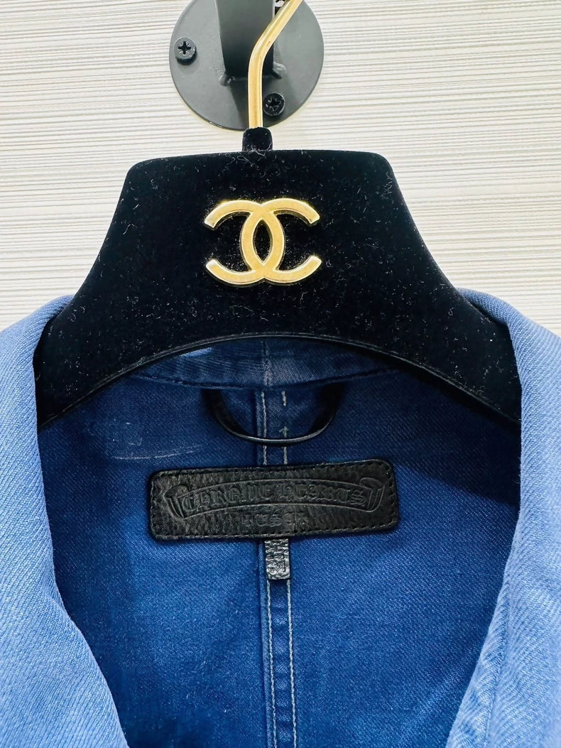 Chrome Hearts blue denim jacket