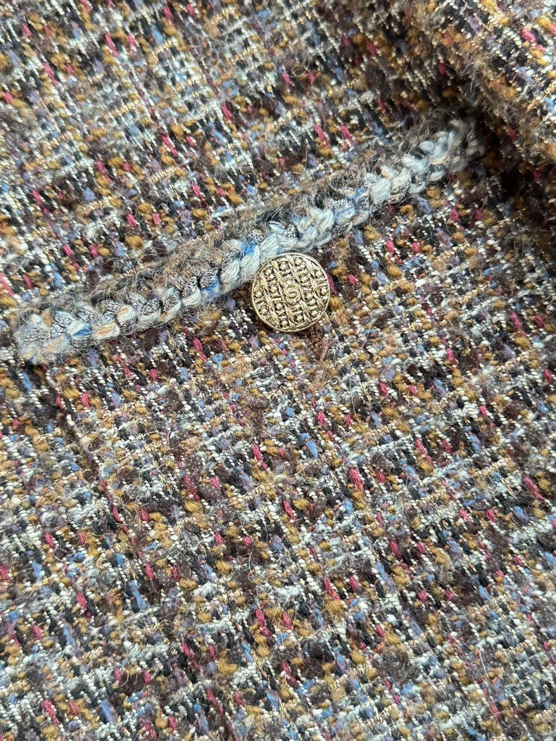 Chanel 2018 Brown Tweed Woven Jacket
