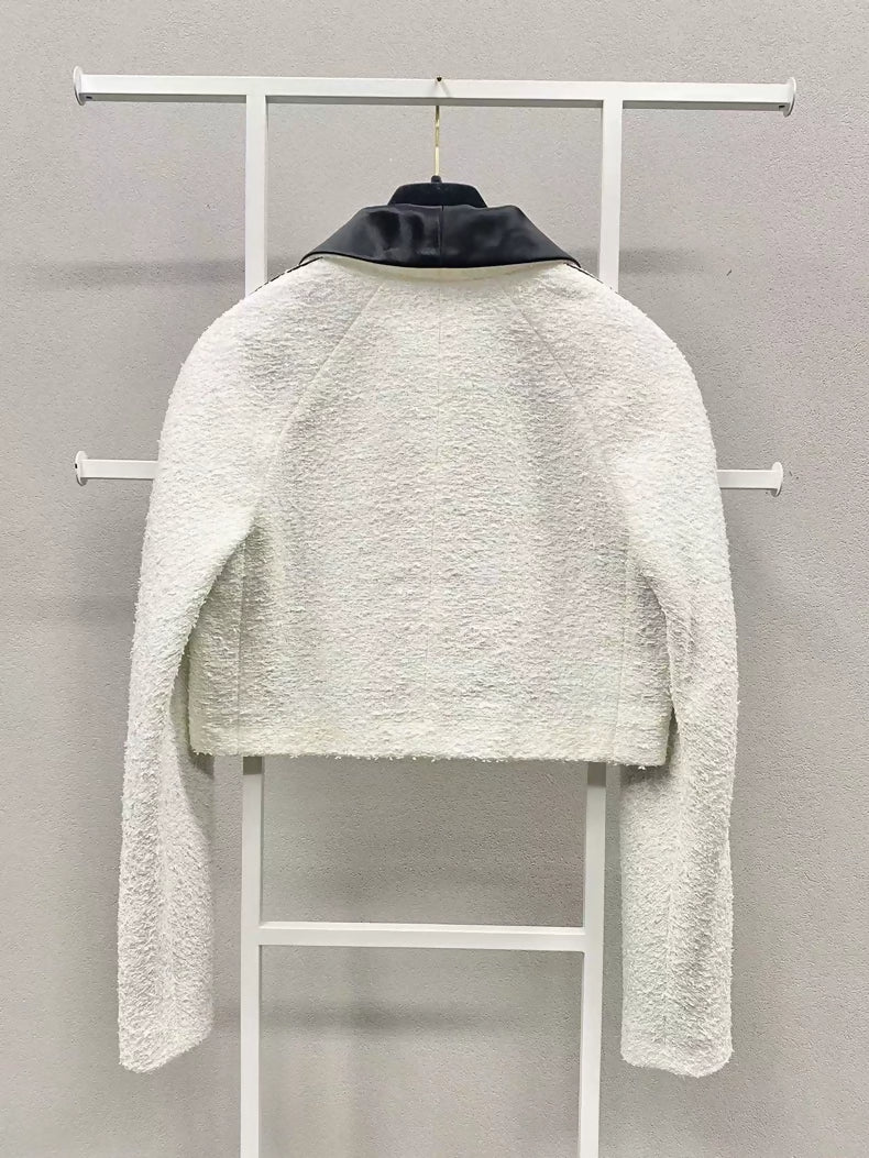 Chanel Black and White Color-Blocked Short