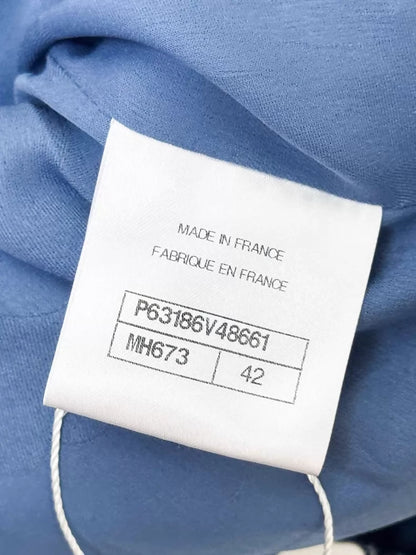 Chanel 20P Blue Tweed Jacket