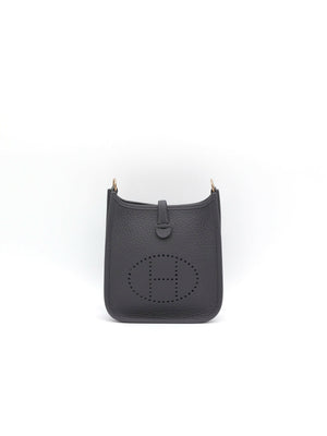 Hermès Mini Evelyne Ardoise GHW W 2025