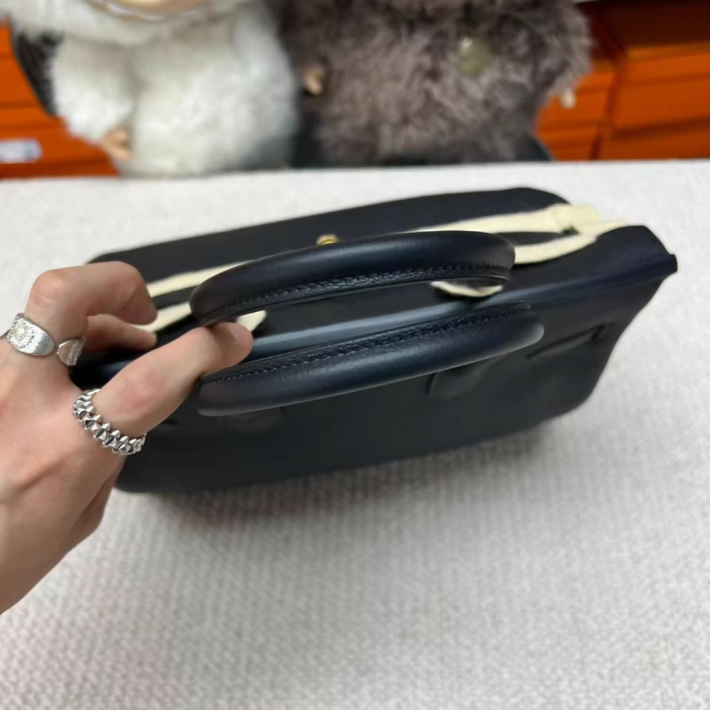 Hermès Birkin 30 – Black & Gold Togo Leather, D-Engraved