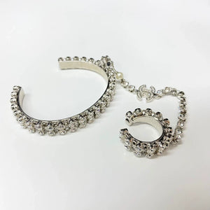 Chanel 22 White Diamond Ring and Bangle