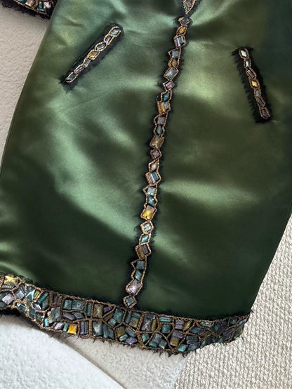 Chanel 2011 Byzantine Pre-Fall Métiers d'Art Dark Green