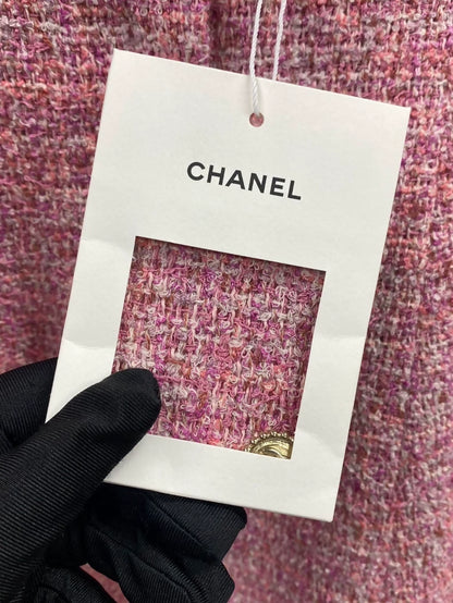 Chanel 24P Pink tweed skirt