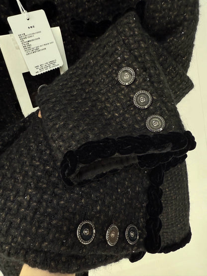 Chanel 25A black tweed jacket