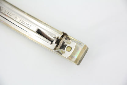 Chanel Vintage 97P Resin Iridescent Resin Seven Silver-Tone CC Logos Hair Clip