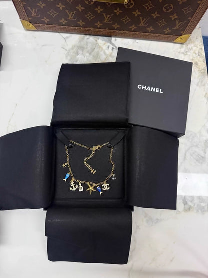 Chanel 25C Ocean Fish and Starfish Necklace