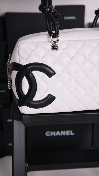 Chanel Black and White Cambon Shoulder Bag