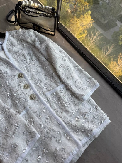 Chanel 19 white jacket