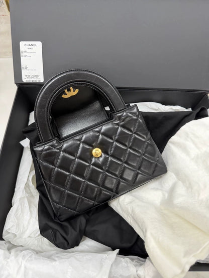 Chanel Kelly Black Large Handbag/Crossbody Bag