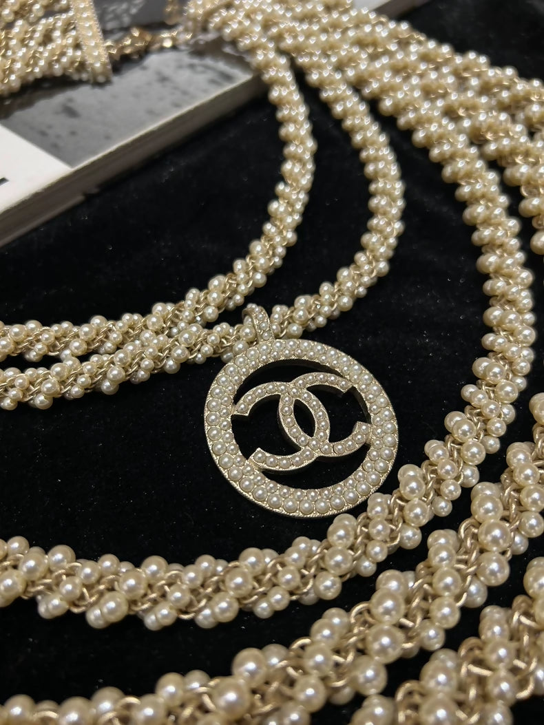 Chanel 2017 Metropolitan Multi-Layer Pearl Necklace