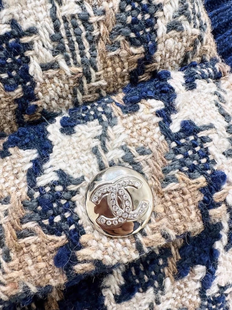 Chanel 24N Ski Collection Tweed Down Vest