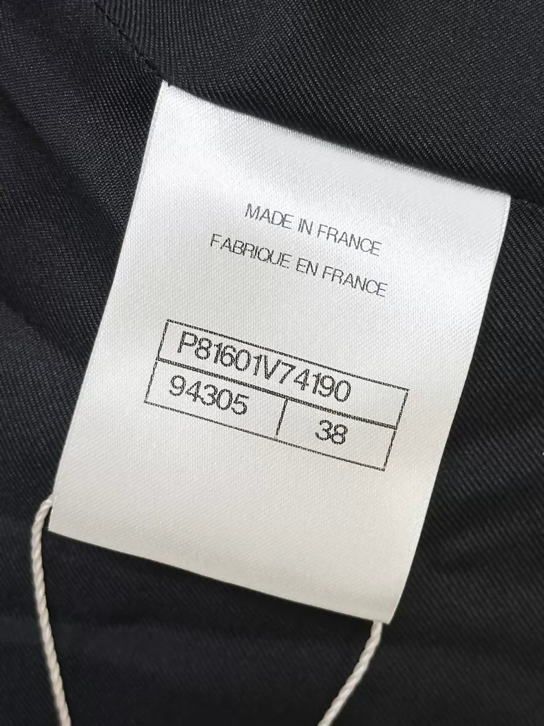 Chanel 26S black silk blazer