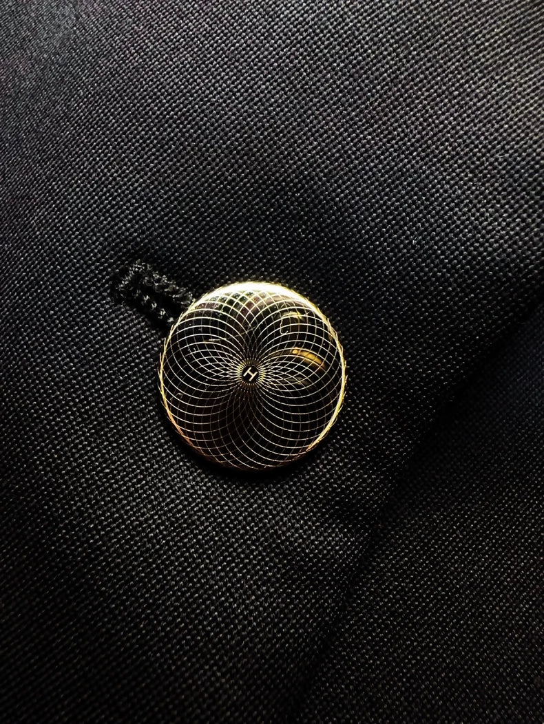 Hermes navy blue wool blazer