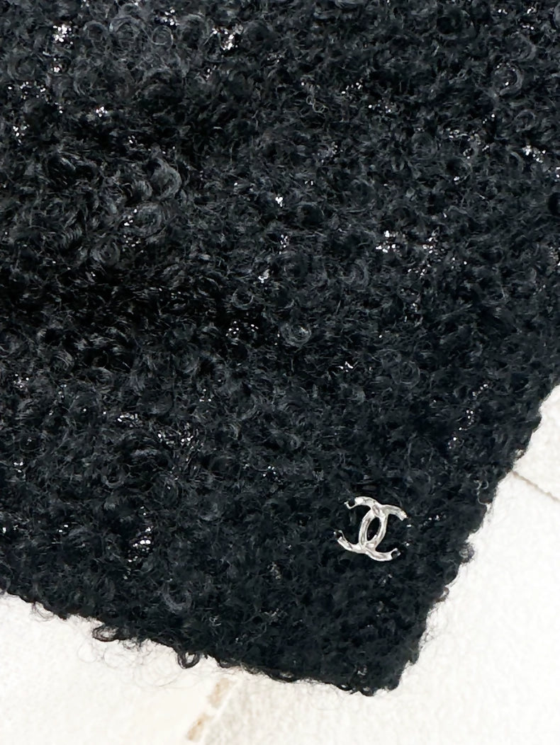 Chanel 24K Black/Pink tweed top