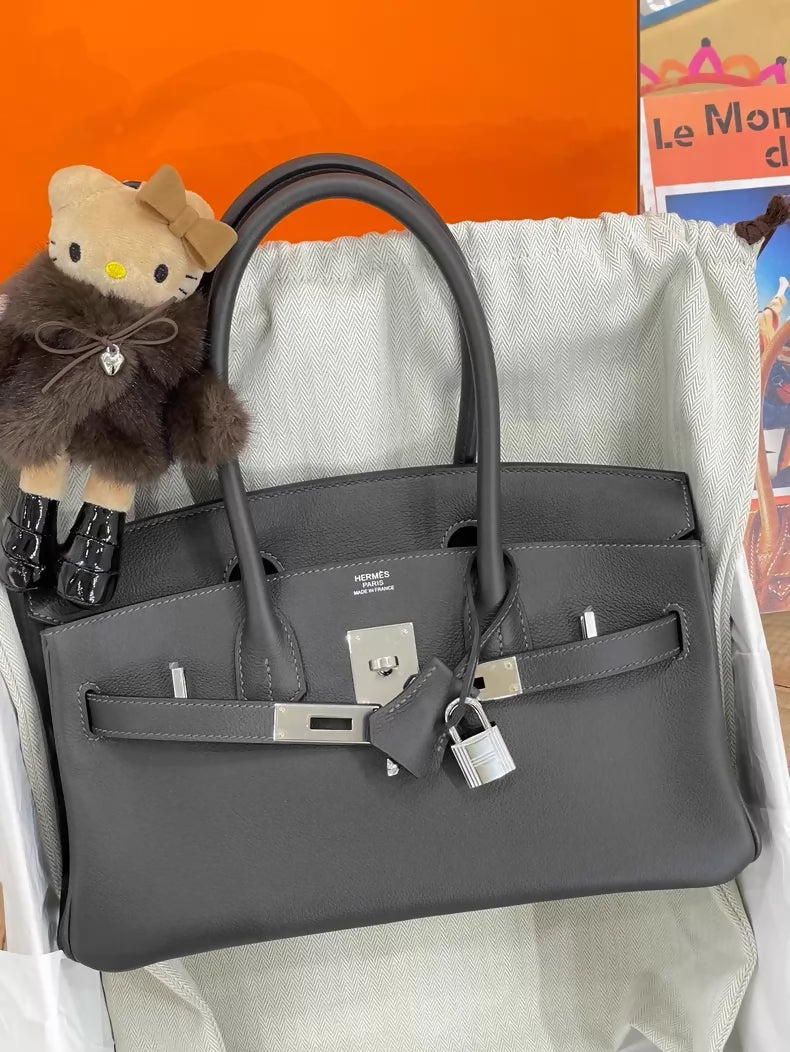 Hermès Birkin Shoulder Vert bronze green EV leather palladium hardware