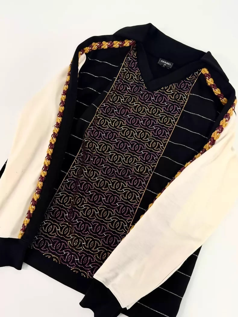 Chanel 23A Dakar Collection Beaded Sequin Top