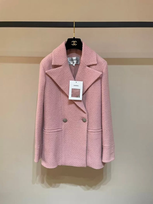 Chanel 22k pink tweed jacket