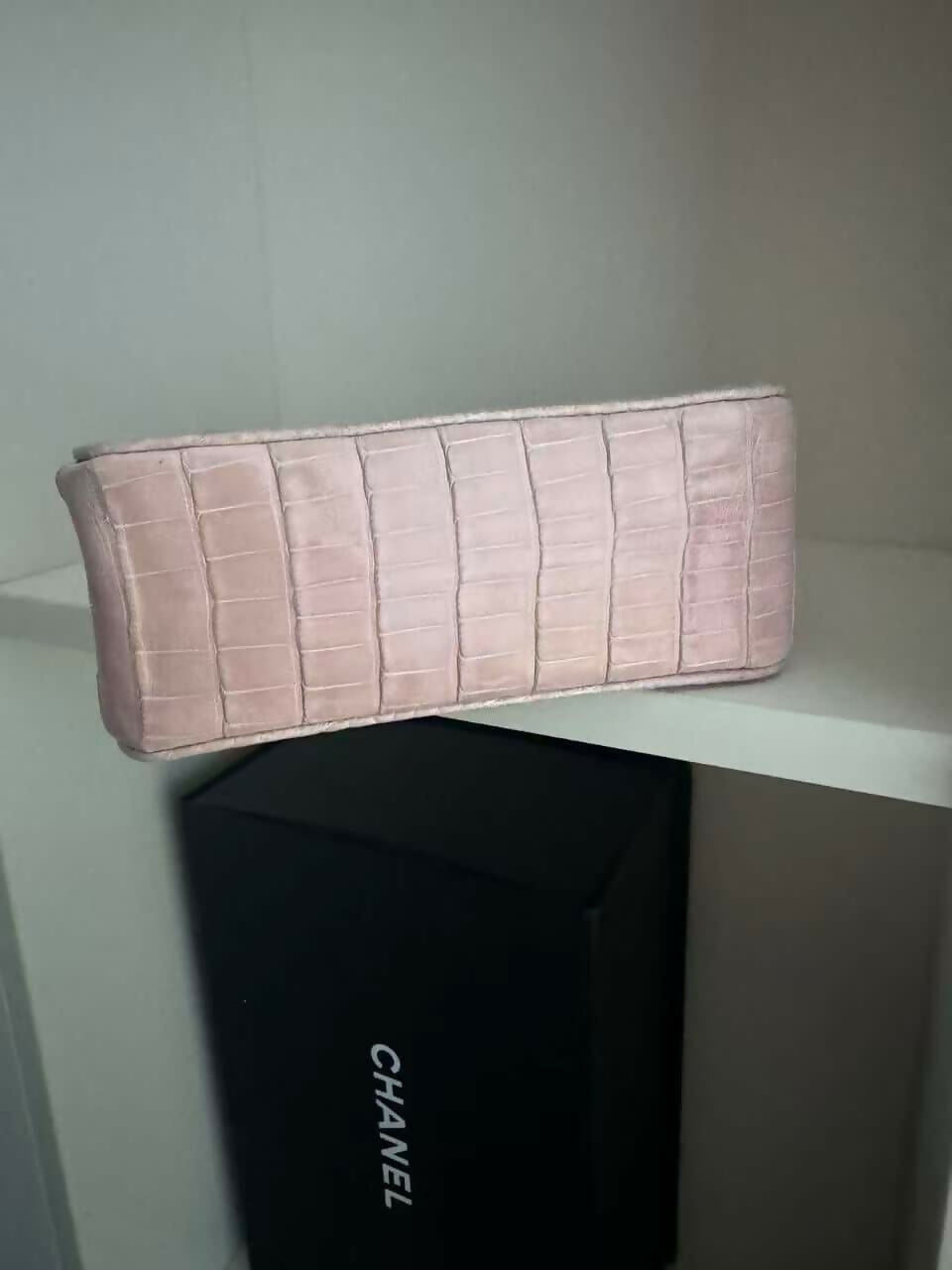 Chanel Vintage Alligator Top Handle Mini Flap Bag